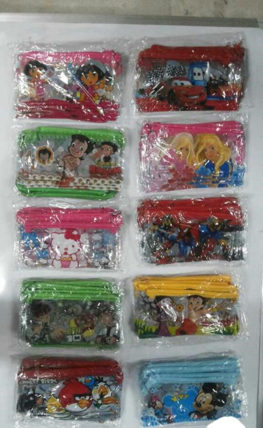 PVC CARTOON PENCIL ZIP BAG A6
