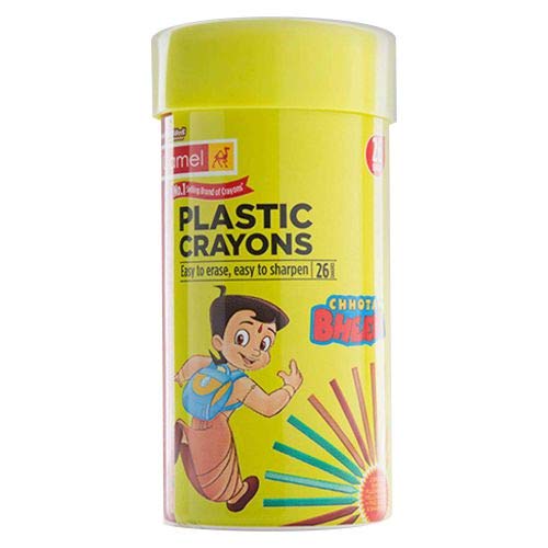 Camel Plastic Crayon 26 Shades tin pack